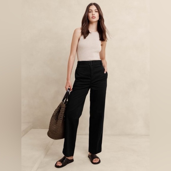 NWT! Banana Republic Black Authentic Straight Chino - Size 20🩵 - Picture 1 of 4